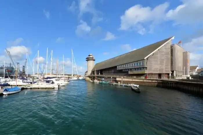 Maritime museum and boats in Falmouth