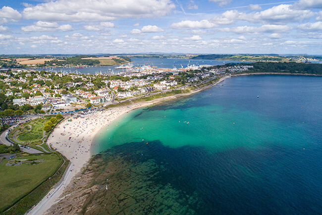 Falmouth. Cornwall. Gyllynvase Beach